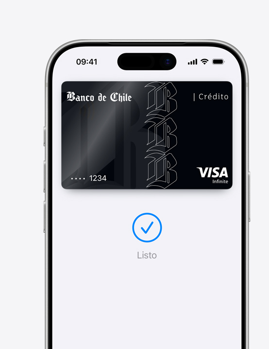 Pantalla de un iPhone, se ve una Mastercard siendo usada para pagar con Apple Pay