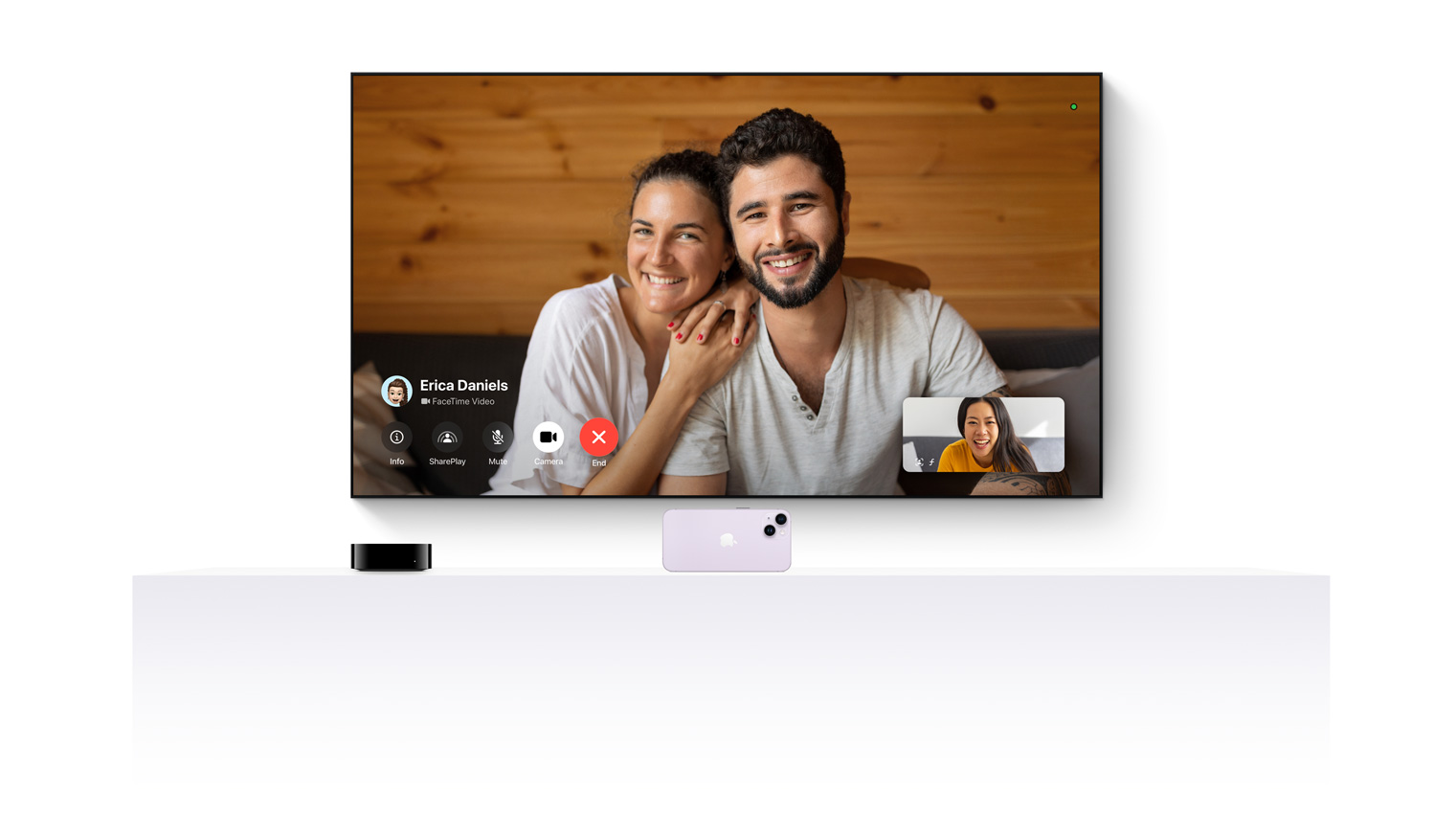 Propojením Apple TV 4k a iPhonu teď můžeš telefonovat přes FaceTime i na televizi