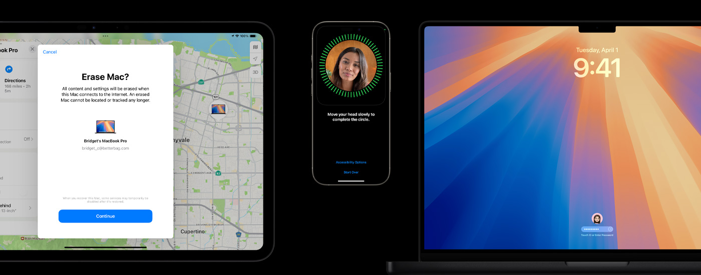 En iPad, iPhone och Mac.