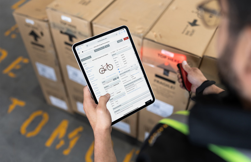 Inston Gurdian, the Warehouse Manager, uses iPad to streamline inventory and shipping.
